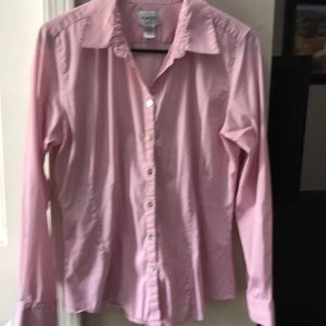 Chico’s blouse white with red strips